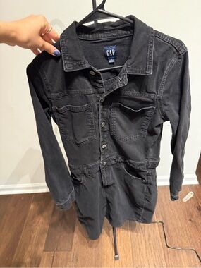GAP Black Denim Mini Dress